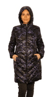 ❤️MODA❤️Womens Black Feather Down Ultra Light Quilted Coat db724
